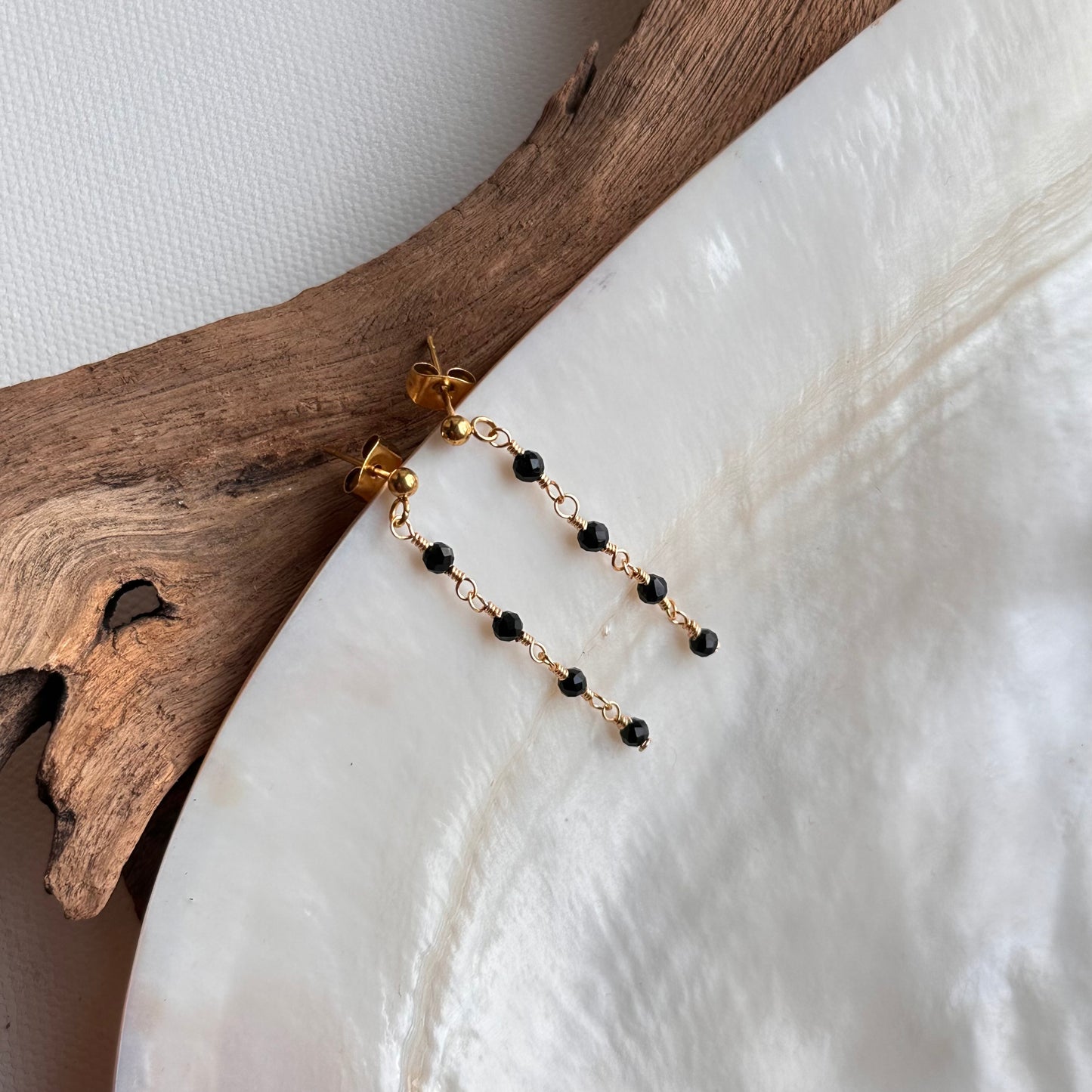 Onyx Dainty Earrings