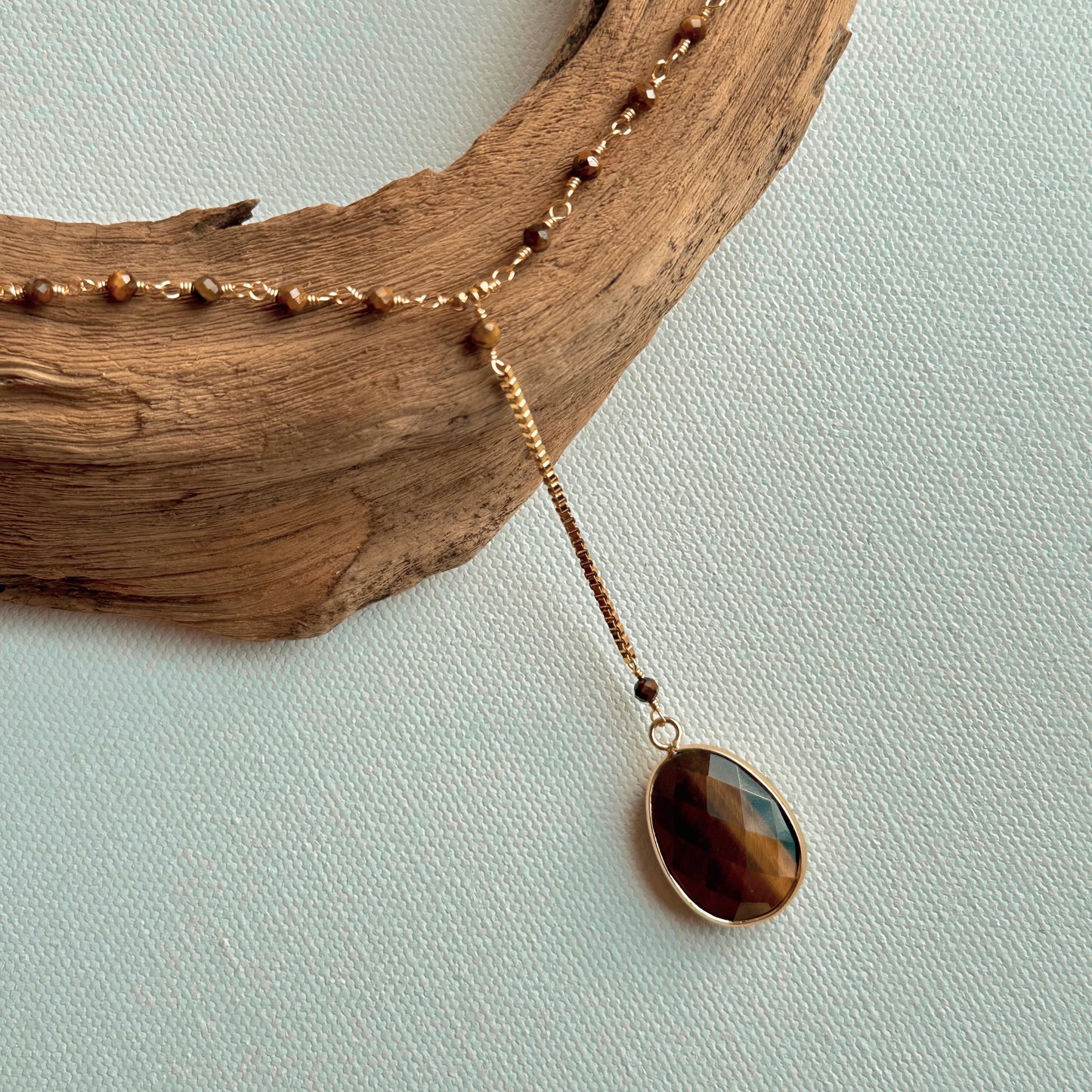 Tiger Eye Stone Necklace
