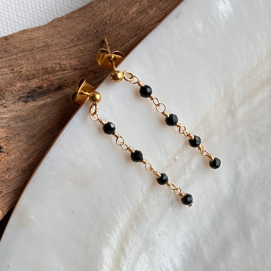 Onyx Dainty Earrings